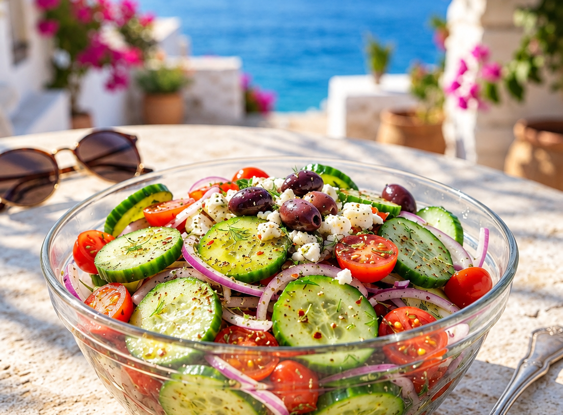 🥒 Marinated Cucumbers, Onions & Tomatoes