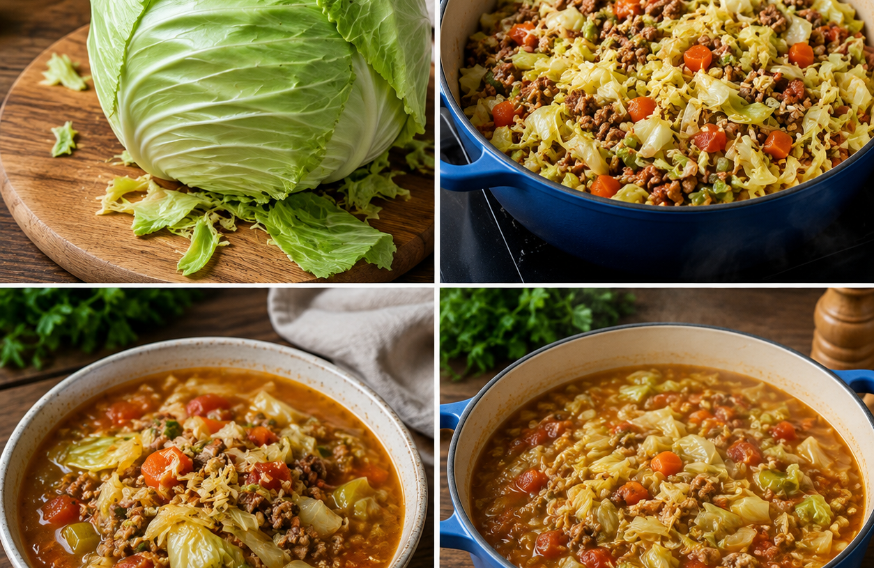 🥬🍅 Classic Cabbage Soup — Hearty, Light & Flavorful