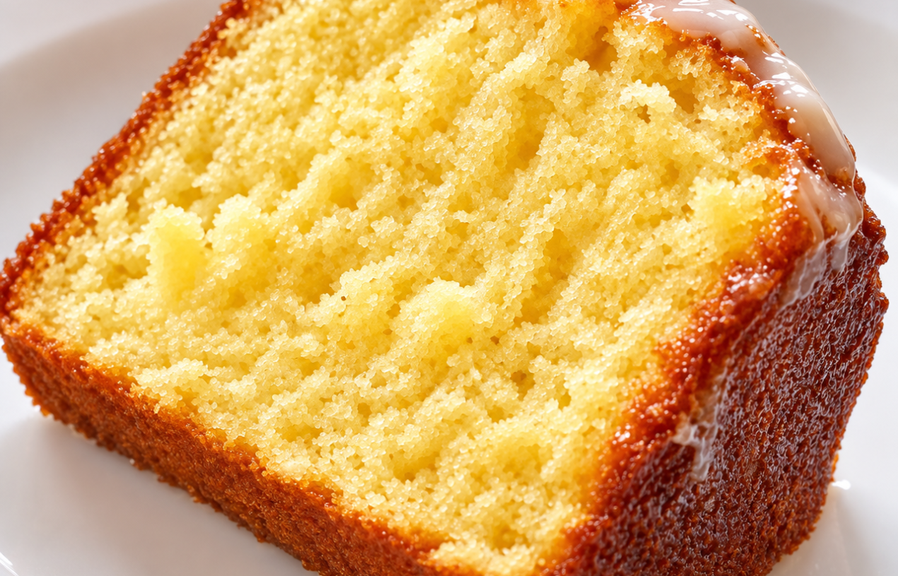 🍋 Moist Lemon Pound Cake with Lemon Glaze