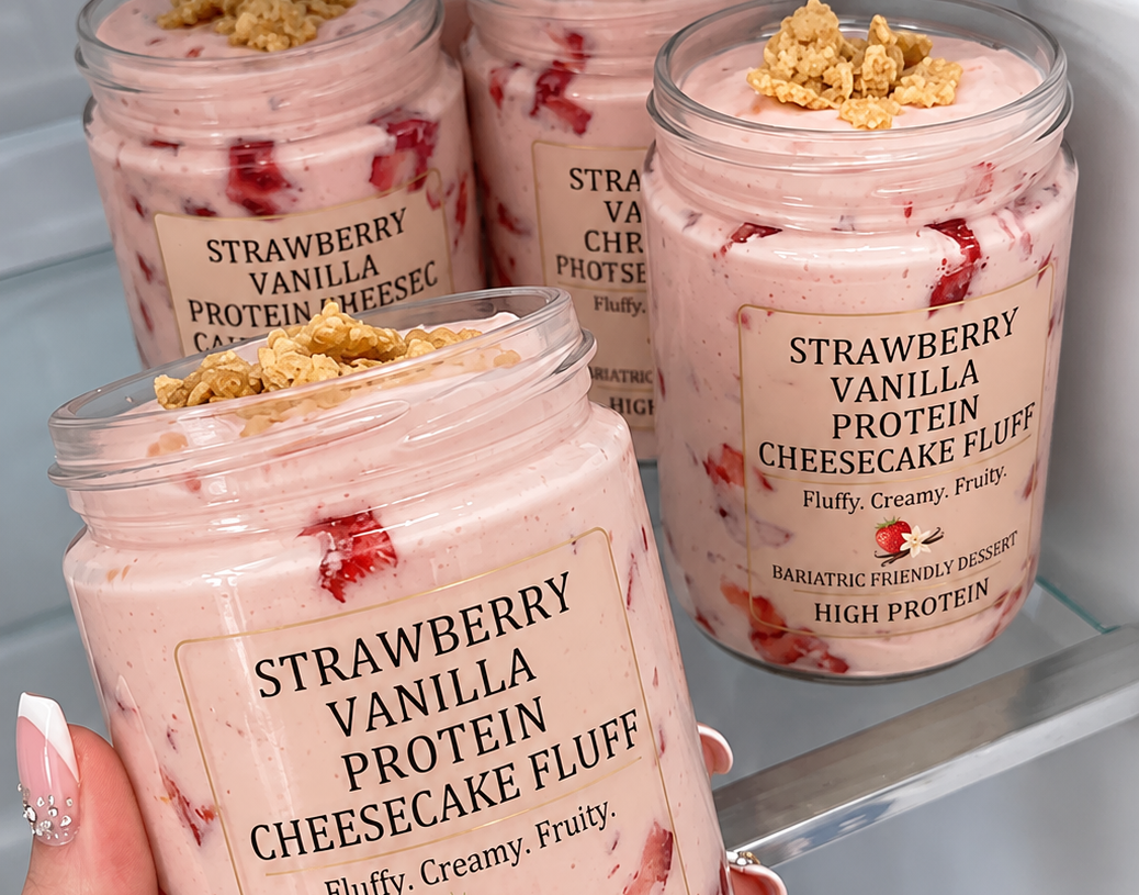 Strawberry Vanilla Protein Cheesecake Fluff