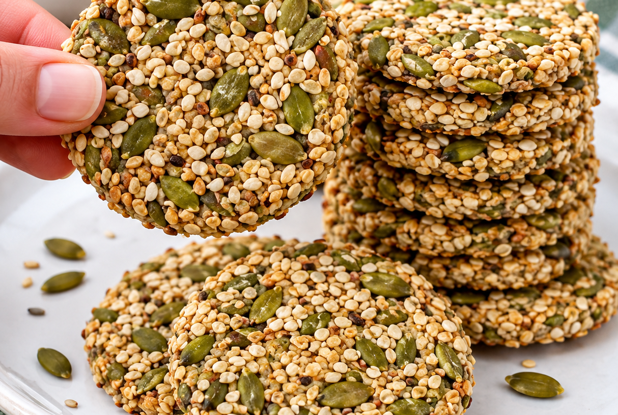 🍪 Sesame & Pumpkin Seed Cookies